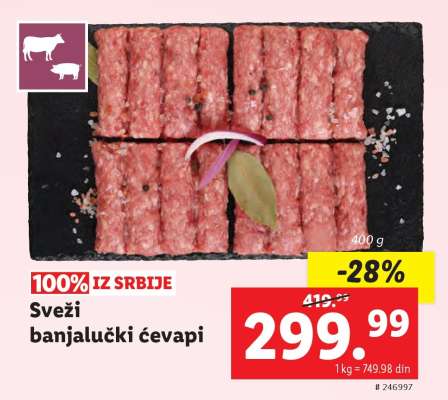 Sveži banjalučki ćevapi