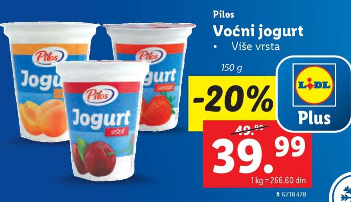 Pilos Voćni jogurt