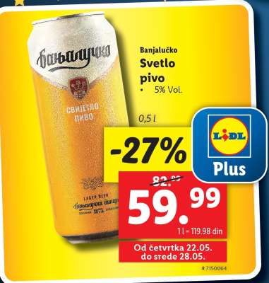Banjalučko Svetlo pivo