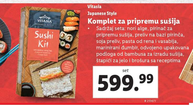 Vitasia Japanese Style Komplet za pripremu sušija