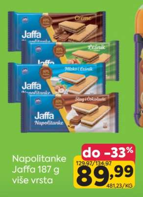Napolitanke Jaffa 187 g