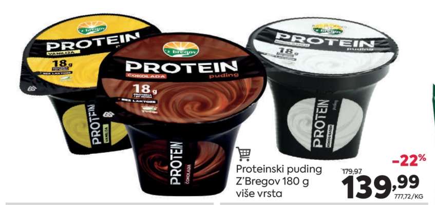 Proteinski puding Z'Bregov 180 g