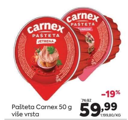 Pašteta Carnex 50 g