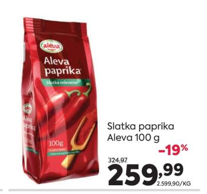 Slatka paprika Aleva 100 g