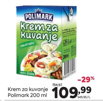 Krem za kuvanje Polimark 200 ml