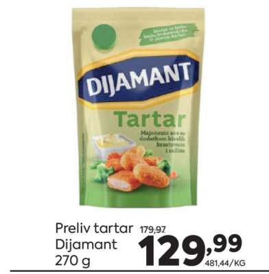 Preliv tartar Dijamant