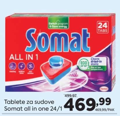 Tablete za sudove Somat All in one 24/1