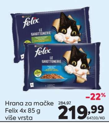 Hrana za mačke Felix 4x 85 g
