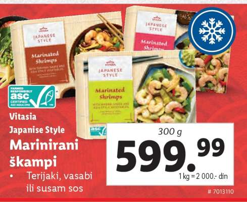 Vitasia Japanese Style Marinirani škampi
