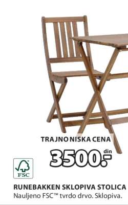 RUNEBAKKEN SKLOPIVA STOLICA