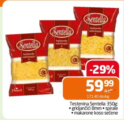 Testenina Sentella 350g
