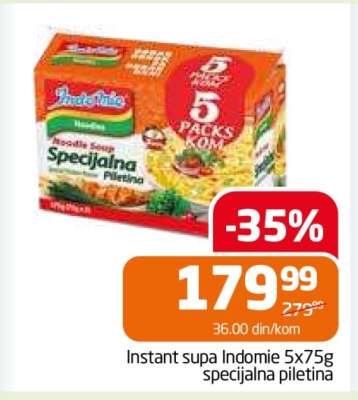 Instant supa Indomie 5x75g specijalna piletina