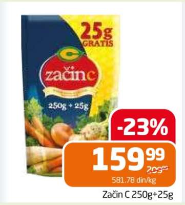 Začin C 250g+25g