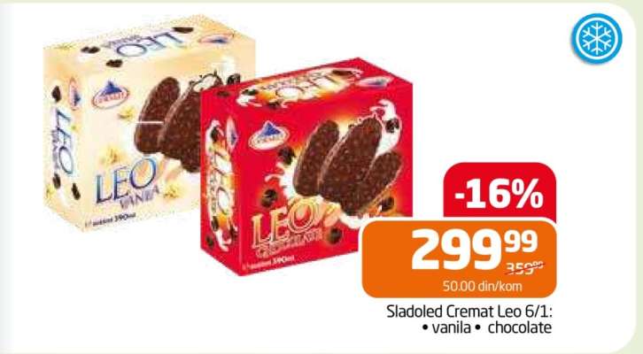 Sladoled Cremat Leo 6/1