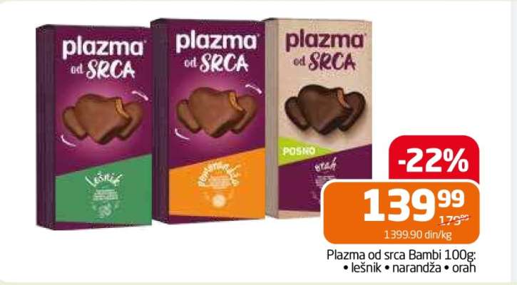 Plazma od srca Bambi 100g