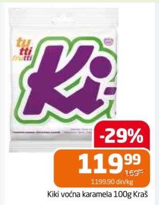 Kiki voćna karamela 100g Kraš