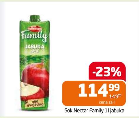 Sok Nectar Family 1l jabuka