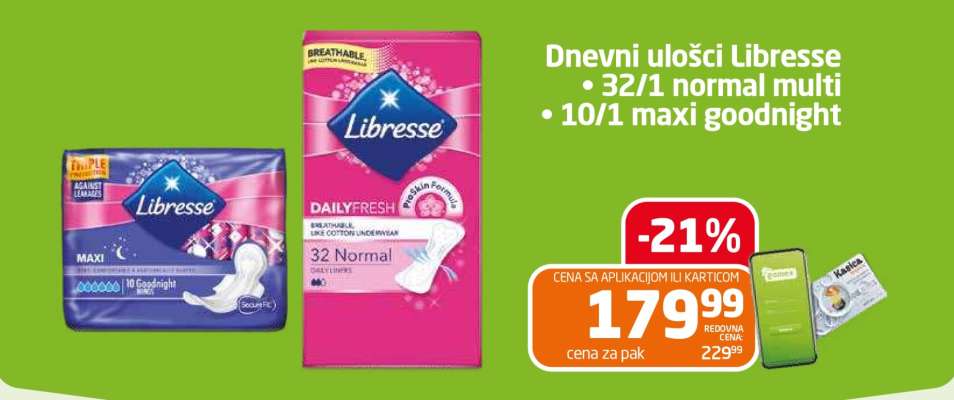 Dnevni ulošci Libresse