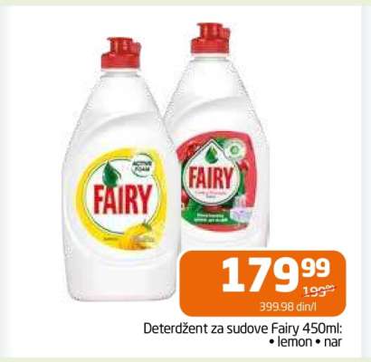 Deterdžent za sudove Fairy, 450ml
