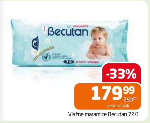 Vlažne maramice Becutan 72/1