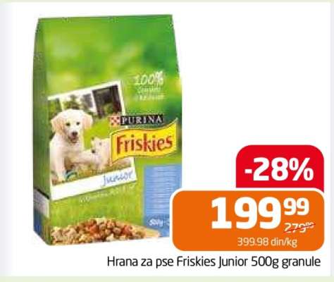 Hrana za pse Friskies Junior 500g granule