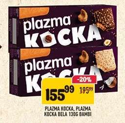 Plazma Kocka, Plazma Kocka Bela 130g Bambi