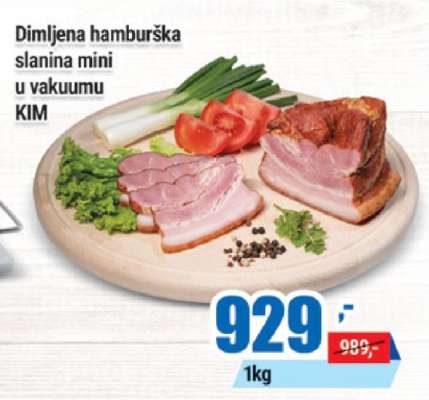 Dimljena hamburška slanina mini u vakuumu KIM
