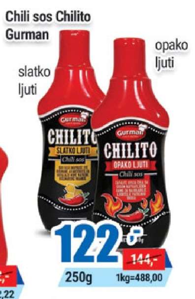 Chili sos Chilito Gurman