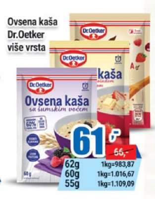 OVSENA KAŠA Dr. Oetker