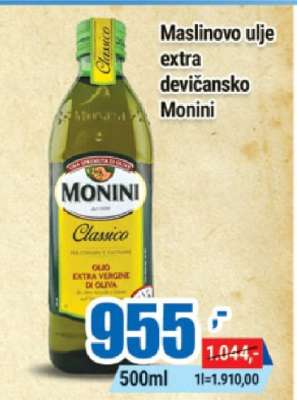 MASLINOVO ULJE extra devičansko Monini