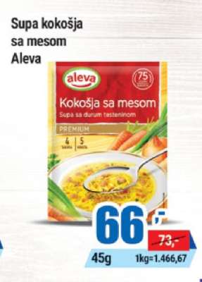 Supa kokošja sa mesom Aleva