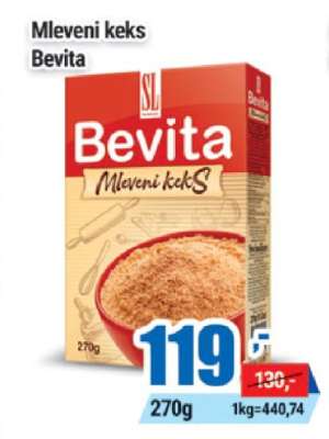 MLEVENI KEKS BEVITA