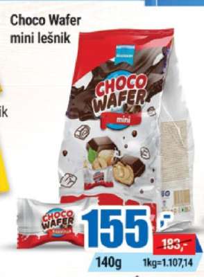 Choco Wafer mini lešnik