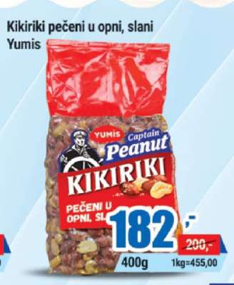 Kikiriki pečeni u opni, slani Yumis