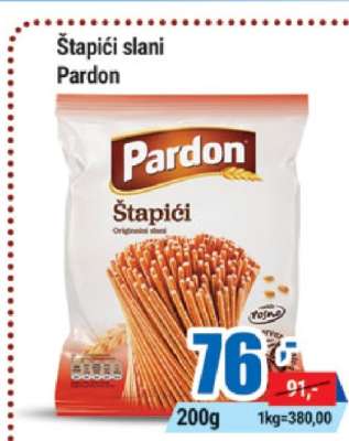 Štapići slani Pardon