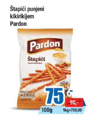 Štapići punjeni kikirikijem Pardon