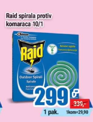 Raid spirala protiv komaraca 10/1