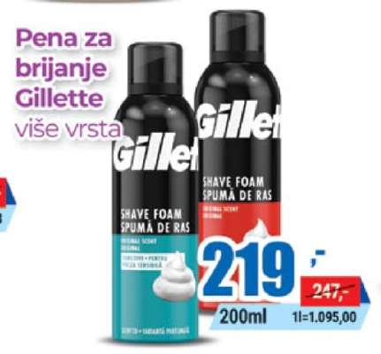 Pena za brijanje Gillette