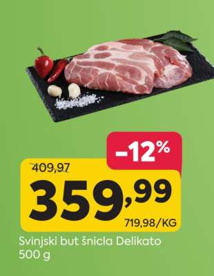 Svinjski but šnicla Delikato