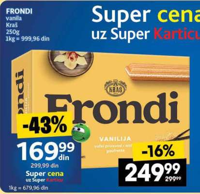 FRONDI vanilla Kraš