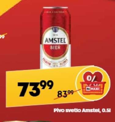 Pivo svetlo Amstel 0,5L