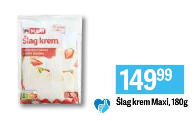 Šlag krem Maxi, 180g