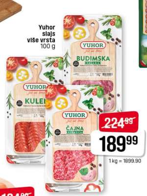 Yuhor slajs više vrsta