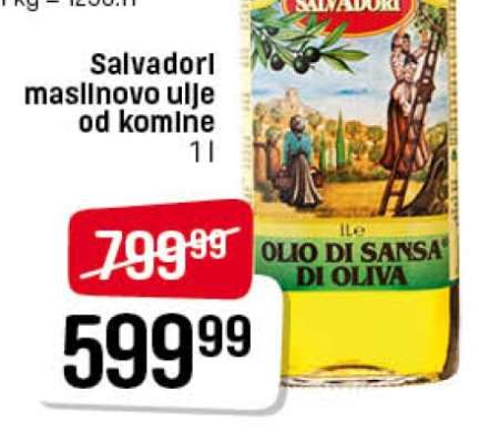 Salvador maslinovo ulje od komine 1 l
