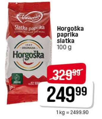 Horgoška paprika slatka