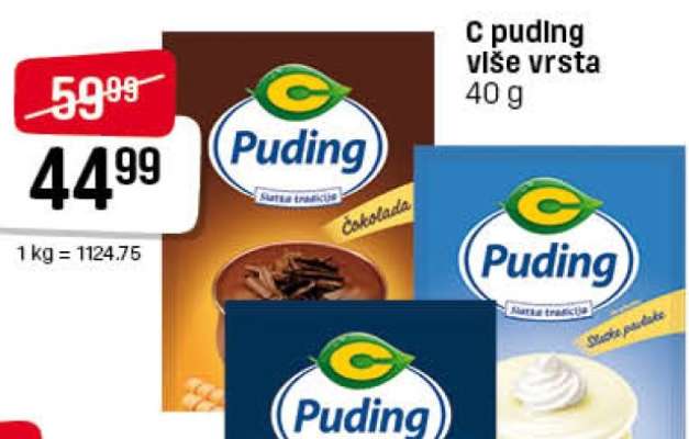 C puding više vrsta