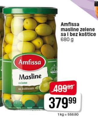 Amfissa masline zelene sa i bez koštice