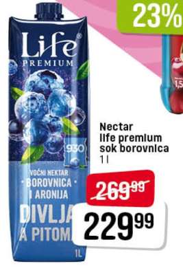 Nectar life premium sok borovnica