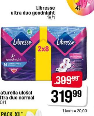 Libresse ultra duo goodnight 16/1