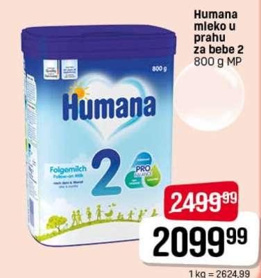 Humana mleko u prahu za bebe 2